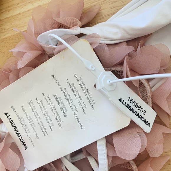 La Reveche White and Pink Bikini Large - Picture 6 of 8